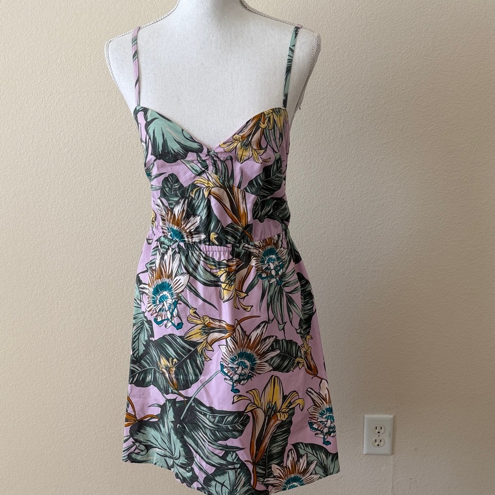 J. Crew Factory Pink Floral Mini Dress